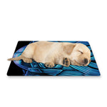 Blue Viking Norse God Odin Print Pet Cooling Mat Cover