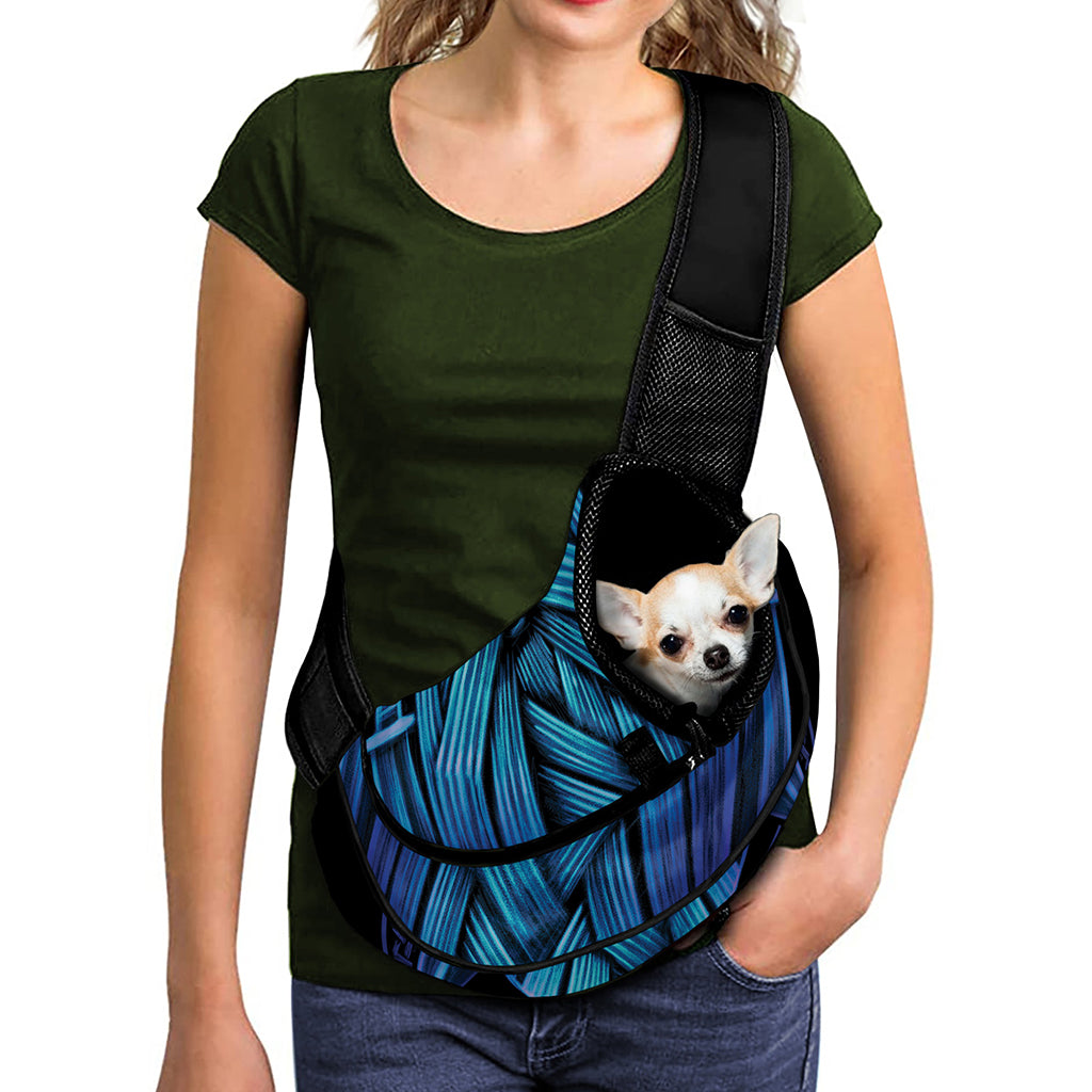 Blue Viking Norse God Odin Print Pet Sling Carrier