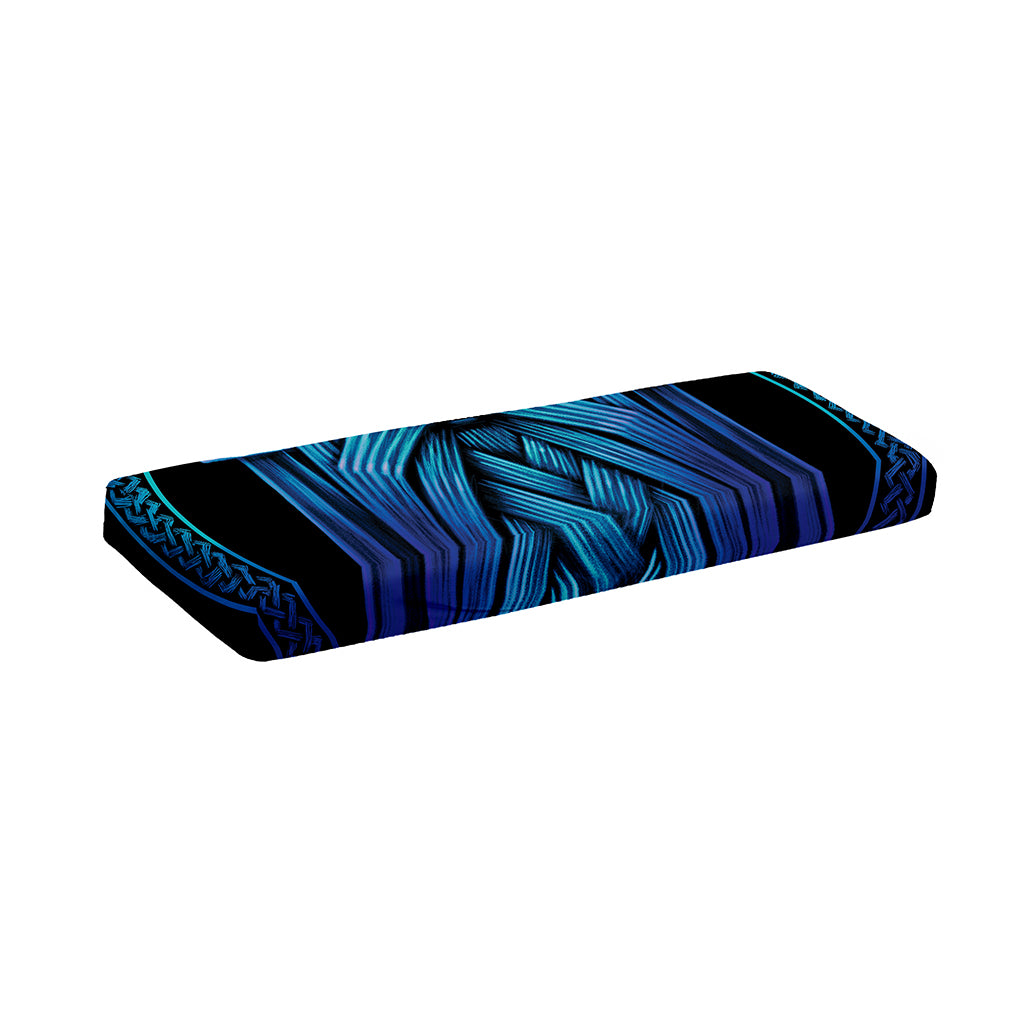 Blue Viking Norse God Odin Print Piano Keyboard Cover