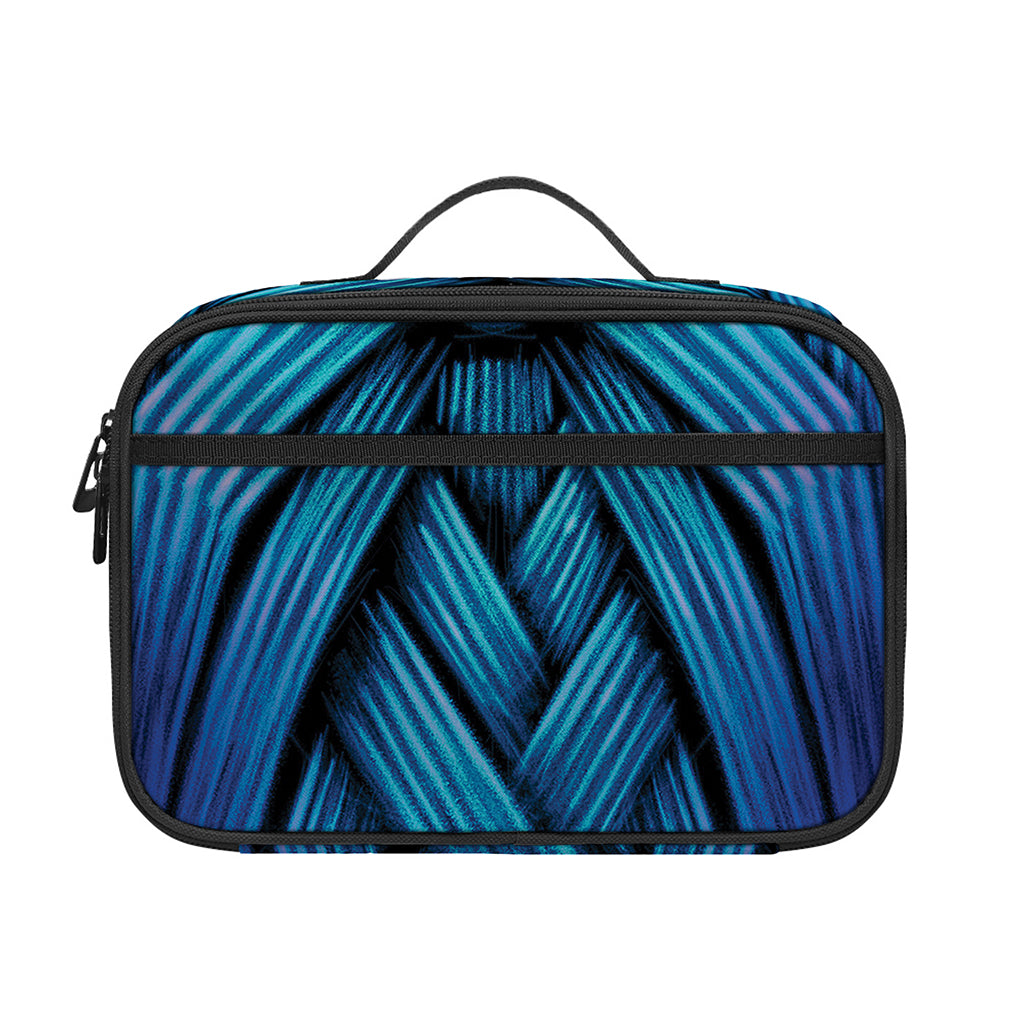 Blue Viking Norse God Odin Print Portable Lunch Bag