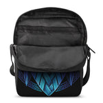 Blue Viking Norse God Odin Print Rectangular Crossbody Bag