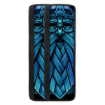 Blue Viking Norse God Odin Print Refrigerator Handle Covers