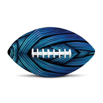 Blue Viking Norse God Odin Print Rugby Ball