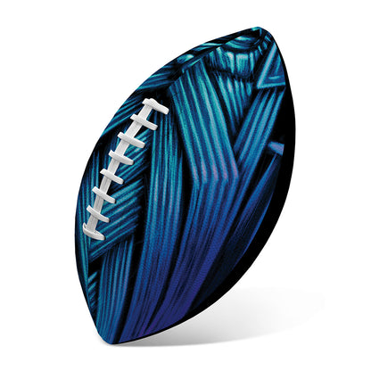 Blue Viking Norse God Odin Print Rugby Ball