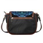 Blue Viking Norse God Odin Print Saddle Bag