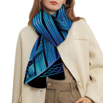 Blue Viking Norse God Odin Print Scarf