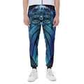 Blue Viking Norse God Odin Print Joggers