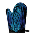 Blue Viking Norse God Odin Print Single Oven Mitt