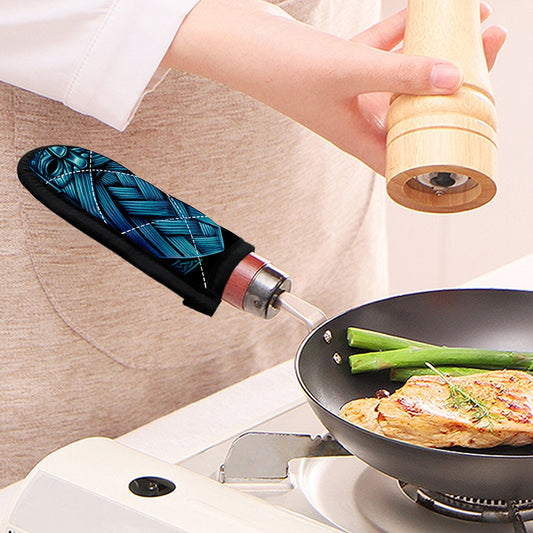 Blue Viking Norse God Odin Print Skillet Handle Cover