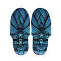 Blue Viking Norse God Odin Print Slippers