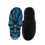 Blue Viking Norse God Odin Print Slippers