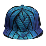 Blue Viking Norse God Odin Print Snapback Cap