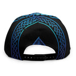 Blue Viking Norse God Odin Print Snapback Cap