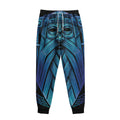Blue Viking Norse God Odin Print Sweatpants