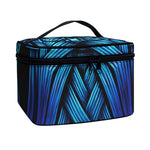 Blue Viking Norse God Odin Print Travel Makeup Bag