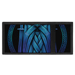 Blue Viking Norse God Odin Print Trifold Wallet