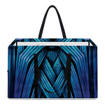 Blue Viking Norse God Odin Print Utility Tote Bag