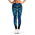 Blue Viking Norse God Odin Print Women's Leggings