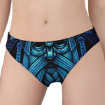Blue Viking Norse God Odin Print Women's Panties