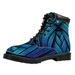 Blue Viking Norse God Odin Print Work Boots