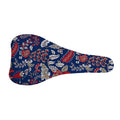 Blue Vintage Bohemian Floral Print Bicycle Seat Cover