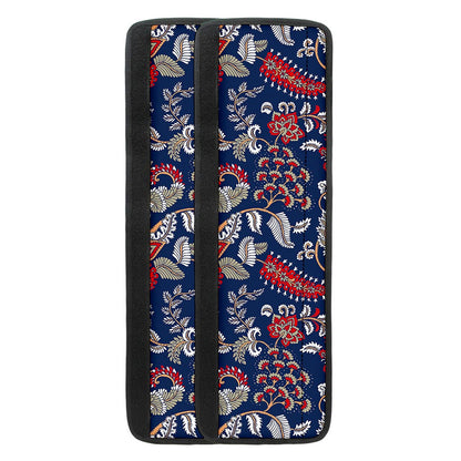 Blue Vintage Bohemian Floral Print Refrigerator Handle Covers
