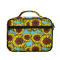Blue Vintage Sunflower Pattern Print Briefcase Bible Bag