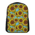 Blue Vintage Sunflower Pattern Print Casual Backpack