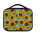 Blue Vintage Sunflower Pattern Print Classic Bible Case
