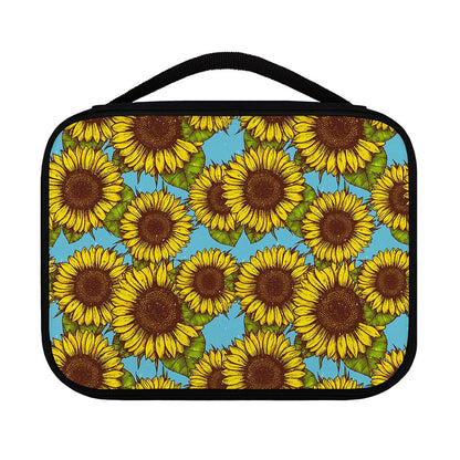 Blue Vintage Sunflower Pattern Print Classic Bible Case
