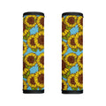 Blue Vintage Sunflower Pattern Print Handle Covers