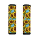 Blue Vintage Sunflower Pattern Print Handle Covers
