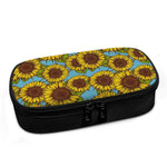 Blue Vintage Sunflower Pattern Print Insulin Cooler Travel Case