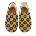 Blue Vinyl Record Pattern Print Casual Shoes