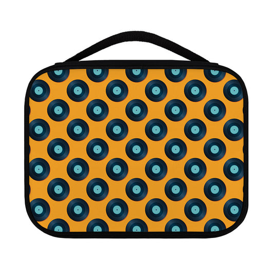 Blue Vinyl Record Pattern Print Classic Bible Case
