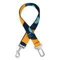 Blue Vinyl Record Pattern Print Dog Seat Belt