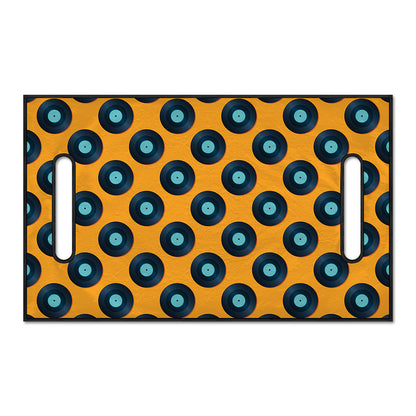 Blue Vinyl Record Pattern Print Golf Cart Seat Cover