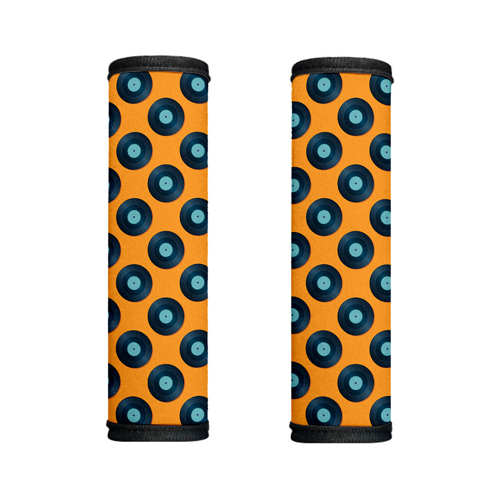 Blue Vinyl Record Pattern Print Handle Covers