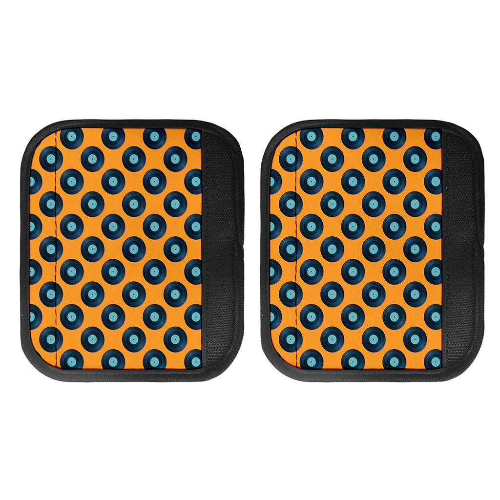 Blue Vinyl Record Pattern Print Handle Covers