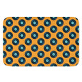 Blue Vinyl Record Pattern Print Indoor Door Mat