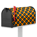 Blue Vinyl Record Pattern Print Mailbox Cover