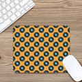 Blue Vinyl Record Pattern Print Mouse Pad