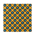 Blue Vinyl Record Pattern Print Silk Bandana