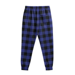 Blue Violet And Black Buffalo Check Print Sweatpants