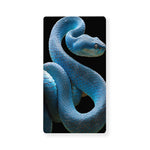 Blue Viper Snake Print Baby Crib Sheet
