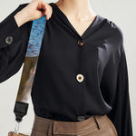 Blue Viper Snake Print Bag Strap