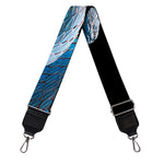 Blue Viper Snake Print Bag Strap