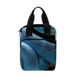 Blue Viper Snake Print Bible Tote Bag