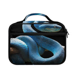 Blue Viper Snake Print Briefcase Bible Bag