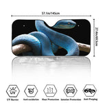 Blue Viper Snake Print Car Windshield Sun Shade